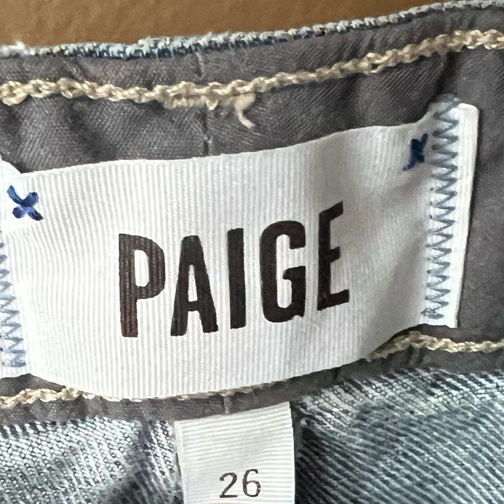 PAIGE Jimmy Jimmy Ankle Liza Destructed Size 26 Destroyed Jeans - Picture 9 of 9